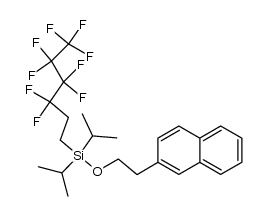 diisopropyl-1H,1H,2H,2H-perfluorohexylsilyl 2-(2-naphthyl)ethyl ether结构式