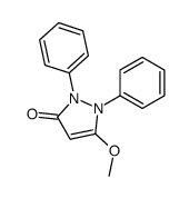 3-Pyrazolin-5-one, 1,2-diphenyl-3-methoxy-结构式