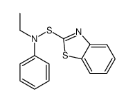 N-(1,3-benzothiazol-2-ylsulfanyl)-N-ethylaniline结构式