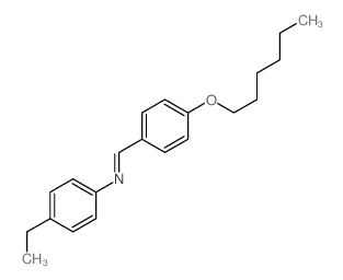 Benzenamine,4-ethyl-N-[[4-(hexyloxy)phenyl]methylene]-结构式