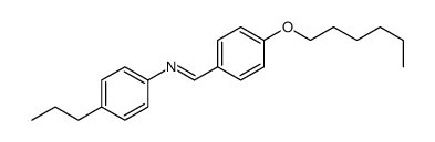 1-(4-hexoxyphenyl)-N-(4-propylphenyl)methanimine结构式