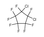 1,2-dichlorooctafluorocyclopentane结构式