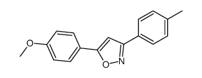 5-(4-methoxyphenyl)-3-(4-methylphenyl)-1,2-oxazole结构式