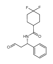 4,4-DIFLUORO-N-((1S)-3-OXO-1-PHENYLPROPYL)CYCLOHEXANE-1-CARBOXAMIDE结构式
