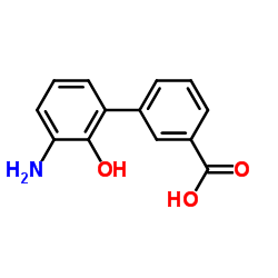 3’-氨基-2’-羟基-[1,1’-联苯]-3-甲酸结构式