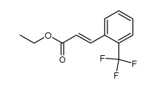 ethyl (2E)-3-(2-trifluoromethylphenyl)propenoate结构式
