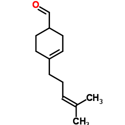 4-(4-甲基-3-戊烯基)-3-环己烯-1-甲醛结构式