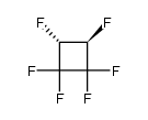 trans-1,2-dihydrohexafluorocyclobutane结构式
