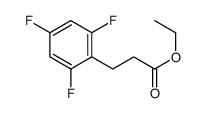 3-(2,4,6-TRIFLUORO-PHENYL)-PROPIONIC ACID ETHYL ESTER结构式