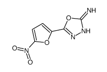2-AMINO-5-(5-NITRO-2-FURYL)-1,3,4-OXADIAZOLE结构式