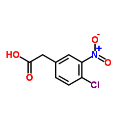 3-硝基-4-氯苯乙酸结构式