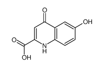 6-hydroxy-4-oxo-1H-quinoline-2-carboxylic acid结构式