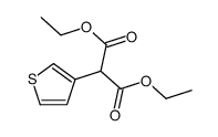 diethyl 2-thiophen-3-ylpropanedioate结构式