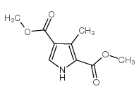 3-甲基吡咯-2,4-二羧酸二甲酯结构式