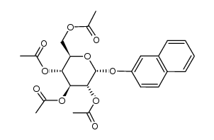 [2]naphthyl-(tetra-O-acetyl-α-D-glucopyranoside)结构式