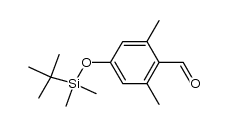4-(tert-butyldimethylsilanyloxy)-2,6-dimethylbenzaldehyde结构式