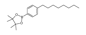 4,4,5,5-四甲基-2-(4-辛基苯基)-1,3,2-二噁硼烷结构式