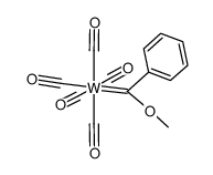 pentacarbonyl[(methoxy)(phenyl)methylene]tungsten(0)结构式
