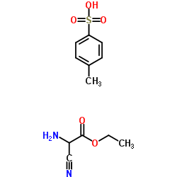 乙基 2-氨基-2-氰基乙酸酯 4-甲基苯硫nate结构式