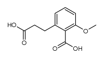 3-(2-Carboxy-3-methoxyphenyl)-propionsaeure结构式