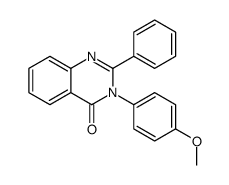 3-(4-methoxyphenyl)-2-phenylquinazolin-4-one结构式