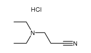 hydrochloride of 3-diethylaminopropionitrile结构式