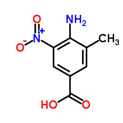 4-amino-3-methyl-5-nitrobenzoic acid结构式