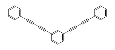 1,3-bis(4-phenylbuta-1,3-diynyl)benzene结构式