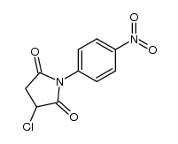3-chloro-1-(4-nitrophenyl)succinimide结构式