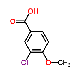 3-氯-4-甲氧基苯甲酸结构式