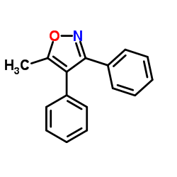 5-甲基-3,4-二苯基异噁唑结构式