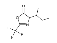 4-sec-butyl-2-trifluoromethyl-4H-oxazol-5-one结构式