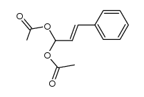 1,1-diacetoxy-3-phenylprop-2-ene结构式