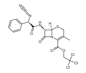 2,2,2-trichloroethyl (6R,7R,2'R)-7-(2'-azido-2'-phenylacetamido)-3-methylceph-3-em-4-carboxylate结构式