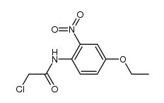 chloro-acetic acid-(4-ethoxy-2-nitro-anilide)结构式