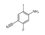 4-Amino-2-fluoro-5-iodobenzonitrile结构式
