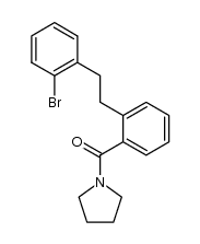 (2-(2-bromophenethyl)phenyl)(pyrrolidin-1-yl)methanone结构式