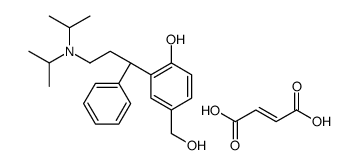 (R)-2-[3-二异丙氨基乙醇-1苯丙基]-4-羟甲基 苯酚富马酸盐酸盐结构式