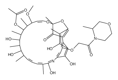 Rifamycin B methylmorpholide结构式