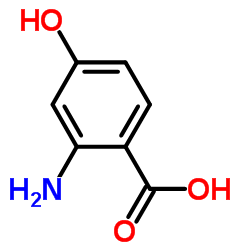 2-氨基-4-羟基苯甲酸结构式