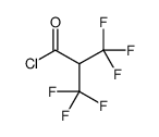 3,3,3-trifluoro-2-(trifluoromethyl)propanoyl chloride结构式