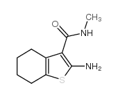 2-氨基-n-甲基-4,5,6,7-四氢-1-苯并噻吩-3-羧酰胺结构式