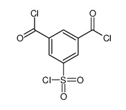 5-chlorosulfonylbenzene-1,3-dicarbonyl chloride结构式