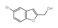 (5-溴-1-苯并呋喃-2-基)甲醇结构式
