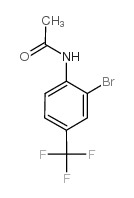 2-溴-4-(三氟甲基)-N-乙酰苯胺结构式