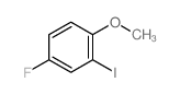 4-fluoro-2-iodo-1-methoxy-benzene结构式