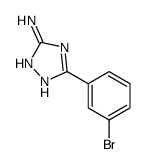 5-(3-溴苯基)-4H-1,2,4-三唑-3-胺结构式