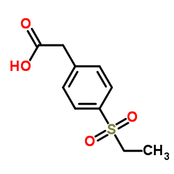 2-(4-(乙基磺酰基)苯基)乙酸结构式