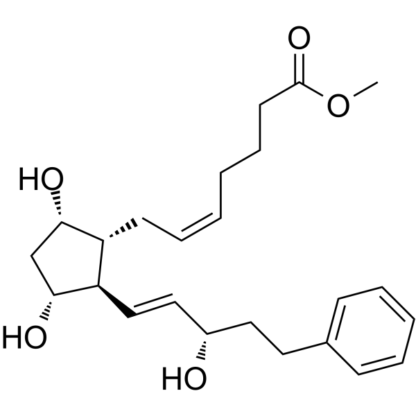 17-phenyl trinor Prostaglandin F2α methyl ester结构式