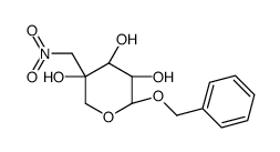苄基4-C-硝基亚甲基-&beta;-D-阿拉伯吡喃糖苷结构式